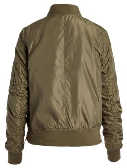 Army Green Side Zip Bomber by STEVE MADDEN - Picture 5 of 5